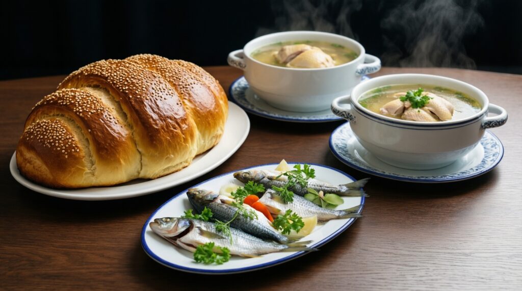 Шаббат и еда: что готовят заранее и как организовать трапезу в городе - иллюстрация