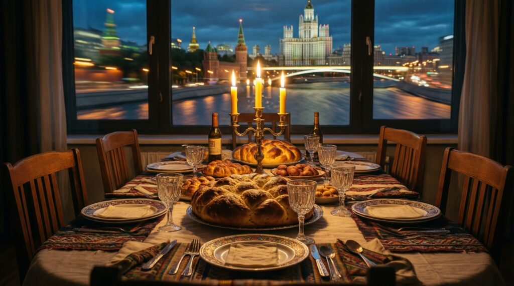 Этикет и традиции за еврейским столом: благословения, порядок трапезы и культурные нюансы в Москве - иллюстрация