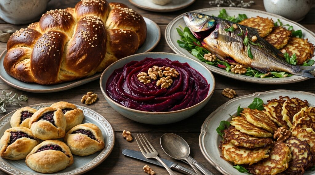 Еврейские праздники и еда: что готовят на Рош а-Шана, Хануку, Пурим - московские идеи и покупки - иллюстрация